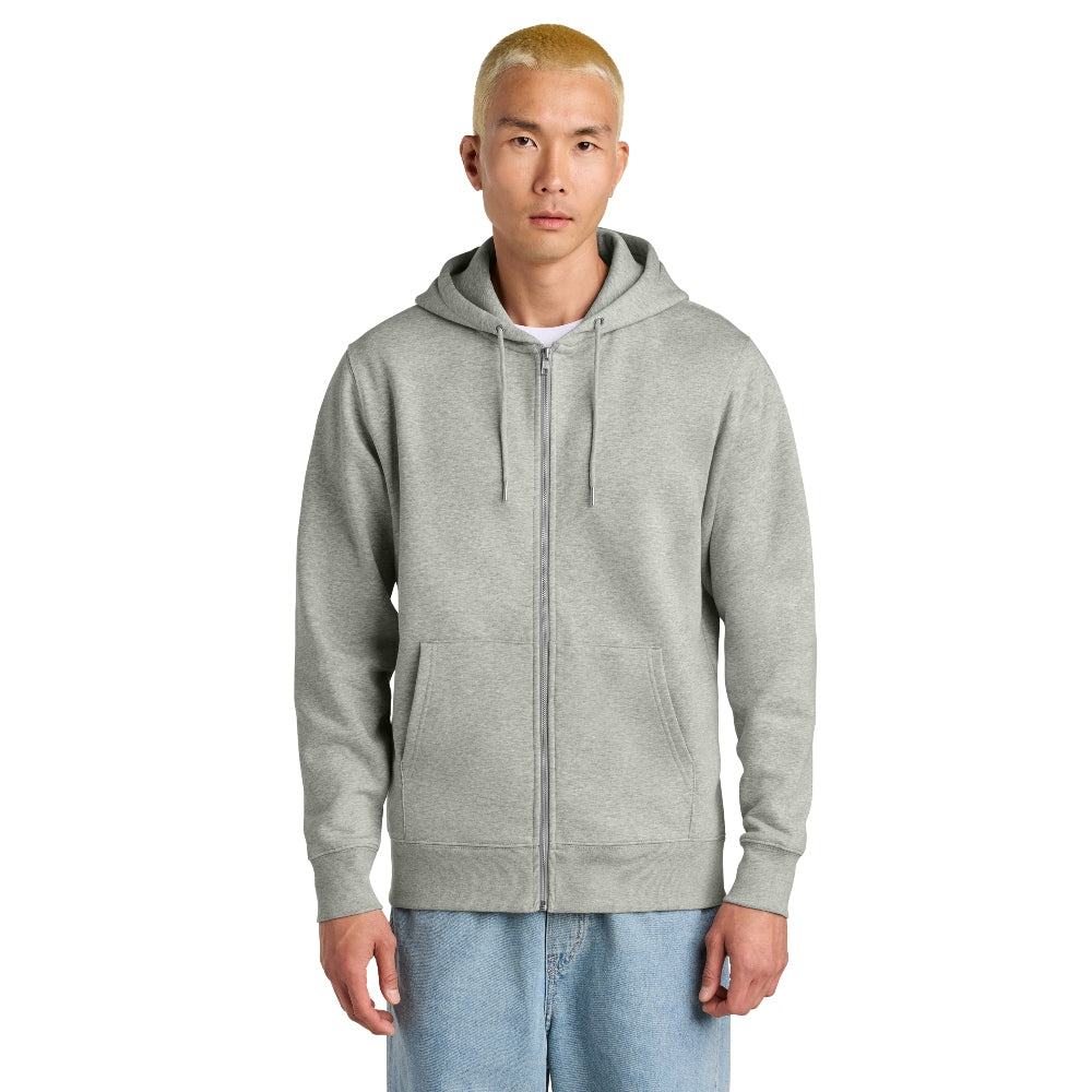 Stanley/Stella Unisex Cultivator 2.0 Full-Zip Hooded Sweatshirt - Heather Grey
