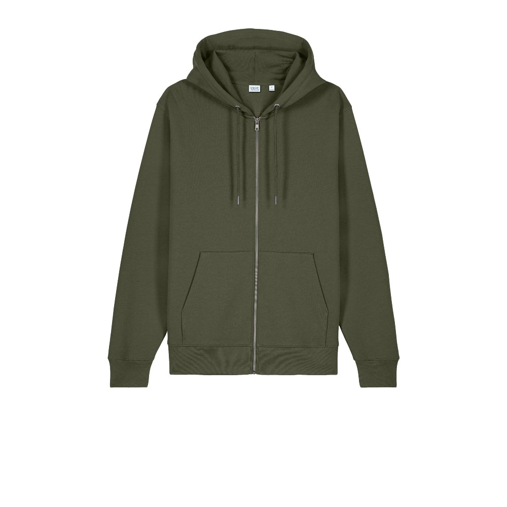 Stanley/Stella Unisex Cultivator 2.0 Full-Zip Hooded Sweatshirt - Khaki Green