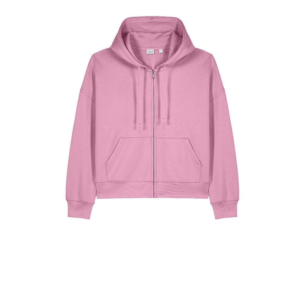Stanley/Stella Women’s Stella Ida Full-Zip Hooded Sweatshirt - Bubble Pink