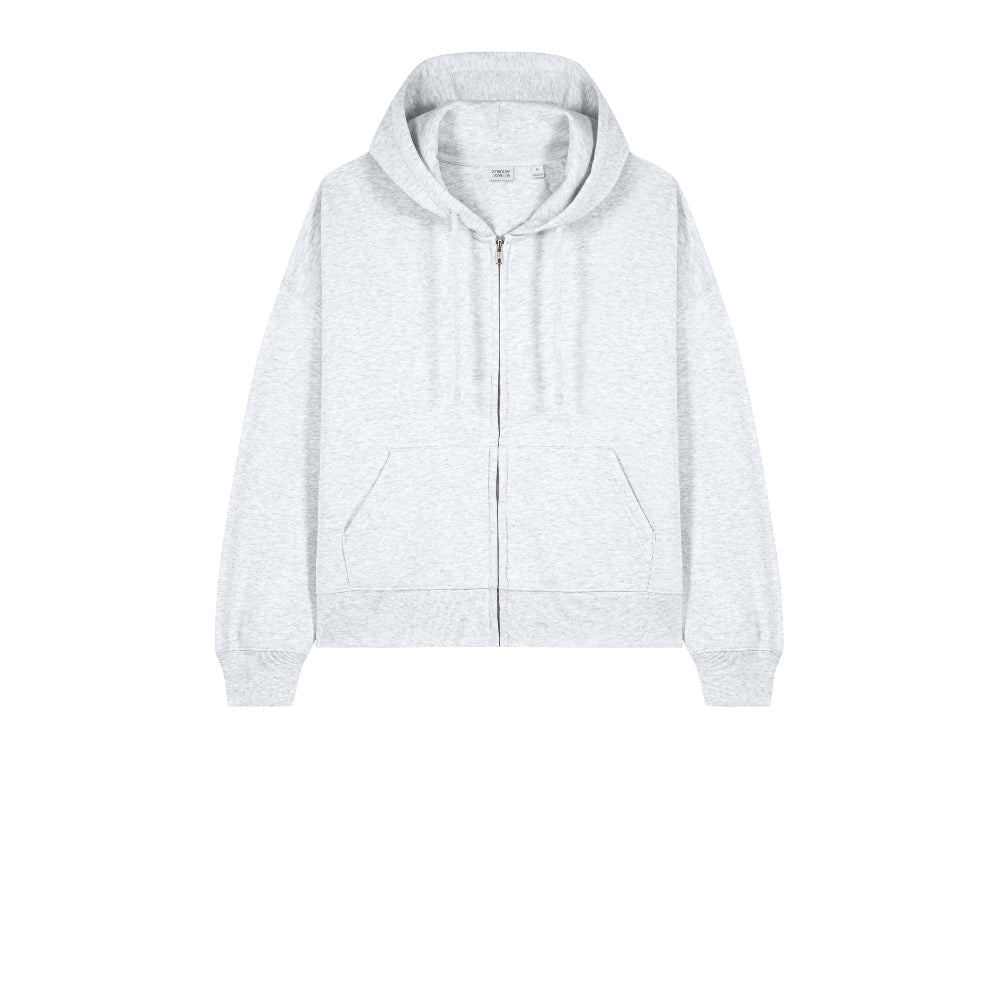 Stanley/Stella Women’s Stella Ida Full-Zip Hooded Sweatshirt - Cool Heather Grey