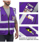 Dib Safety Reflective Vest - Purple