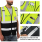 Dib Safety Reflective Vest - Yellow / Black