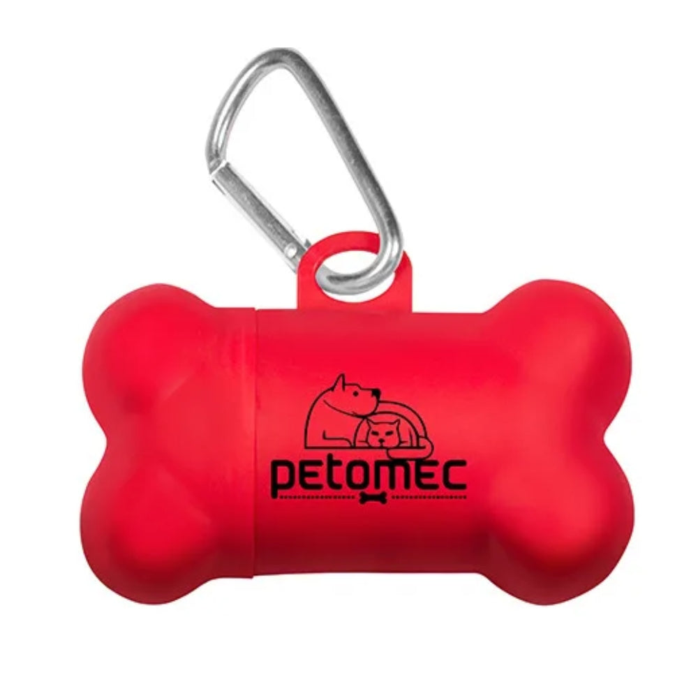 Promotional Pet Bag Dispenser - Translucent Red