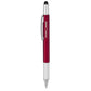 Promotional Multi Tool Pen with Ruler and Level - Red