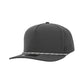 1010 Hats Five-panel Rope Dry-Fit Performance Hat - Dark Gray/ Light Gray-Black