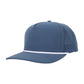 1010 Hats Five-panel Rope Dry-Fit Performance Hat - Deep Blue/White