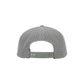 1010 Hats Five-panel Rope Dry-Fit Performance Hat - Light Gray/Black-Wihte