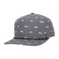 1010 Hats Five-panel Rope Dry-Fit Performance Hat - Navy/ Navy - Offshore Grey