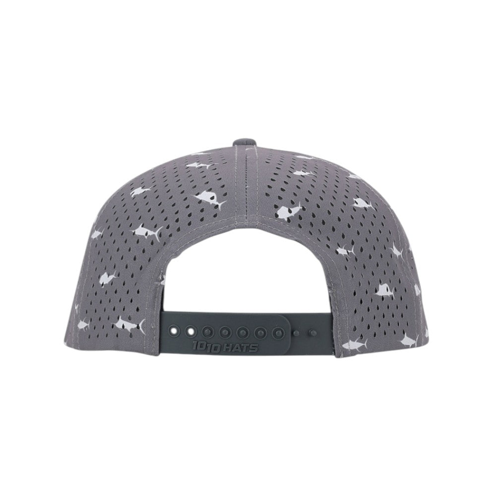 1010 Hats Five-panel Rope Dry-Fit Performance Hat - Navy/ Navy - Offshore Grey