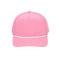 1010 Hats Five-panel Rope Dry-Fit Performance Hat - Pink/White
