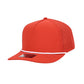 1010 Hats Five-panel Rope Dry-Fit Performance Hat - Red/White