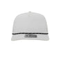 1010 Hats Five-panel Rope Dry-Fit Performance Hat - White/Black-White