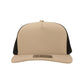 1010 Hats Five-panel Dry-Fit Performance Hat - Khaki/Black