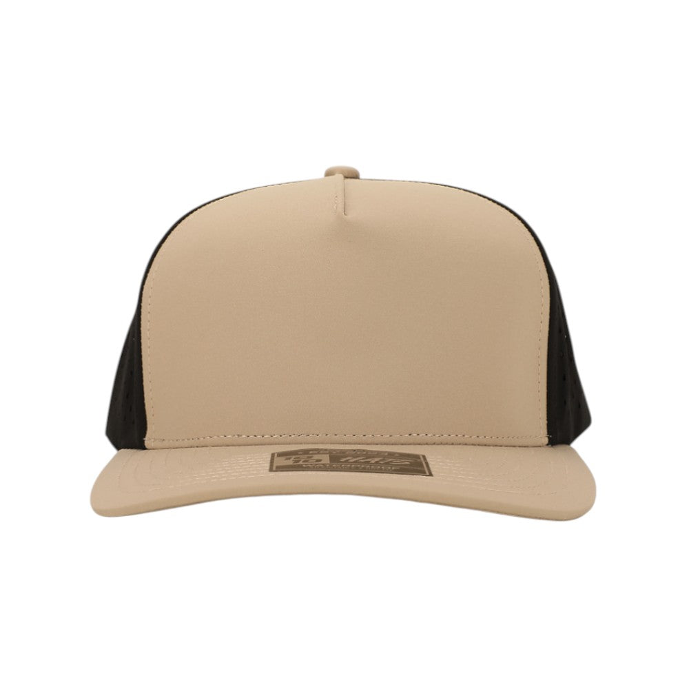 1010 Hats Five-panel Dry-Fit Performance Hat - Khaki/Black