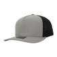1010 Hats Five-panel Dry-Fit Performance Hat - Light Grey/Black