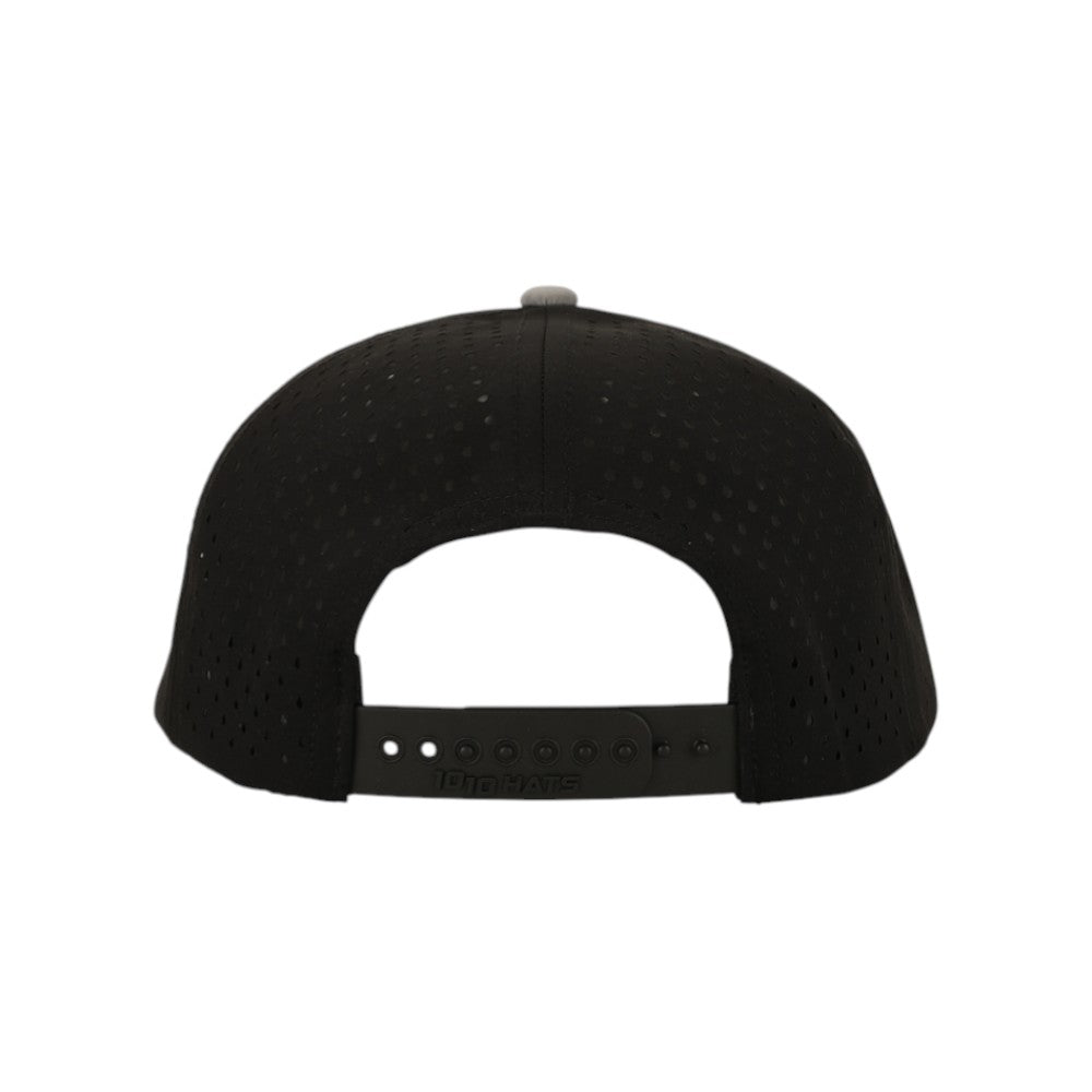 1010 Hats Five-panel Dry-Fit Performance Hat - Light Grey/Black