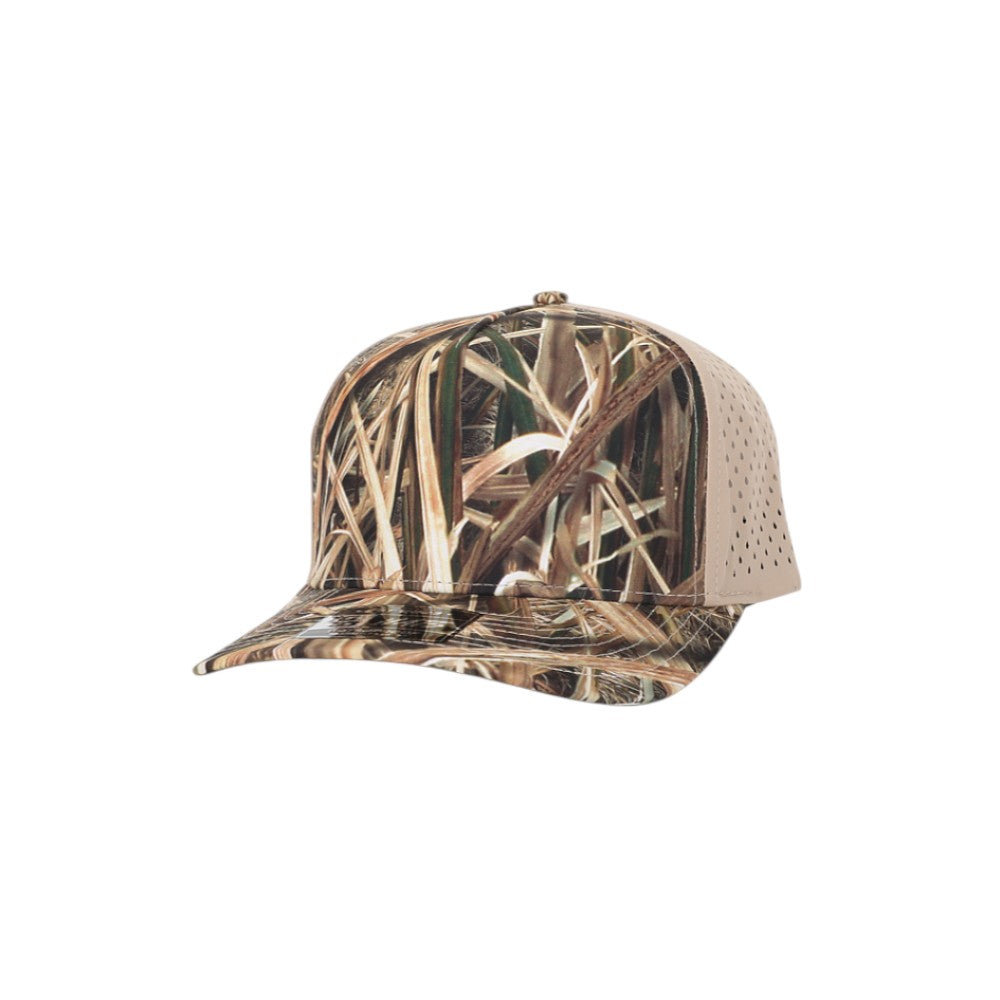 1010 Hats Five-panel Dry-Fit Performance Hat - Mossy Oak Blades/Khaki