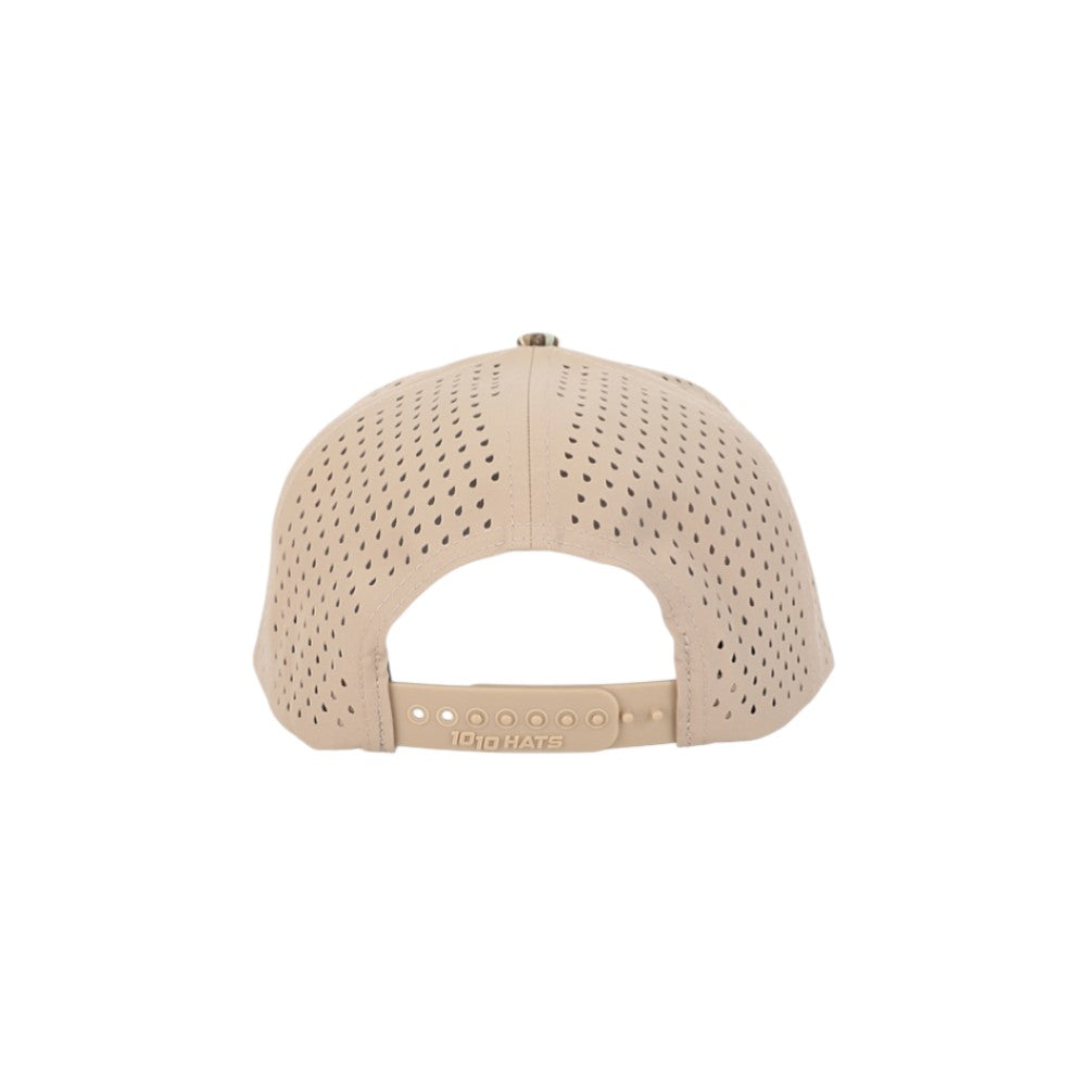 1010 Hats Five-panel Dry-Fit Performance Hat - Mossy Oak Blades/Khaki