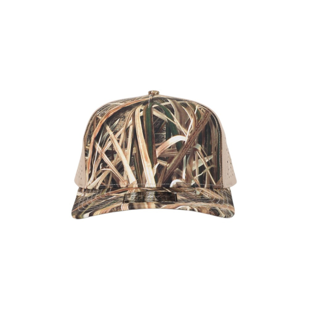 1010 Hats Five-panel Dry-Fit Performance Hat - Mossy Oak Blades/Khaki