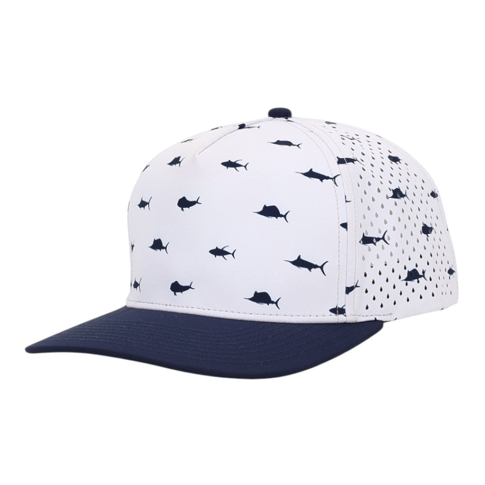 1010 Hats Five-panel Dry-Fit Performance Hat - Offshore Navy/Navy