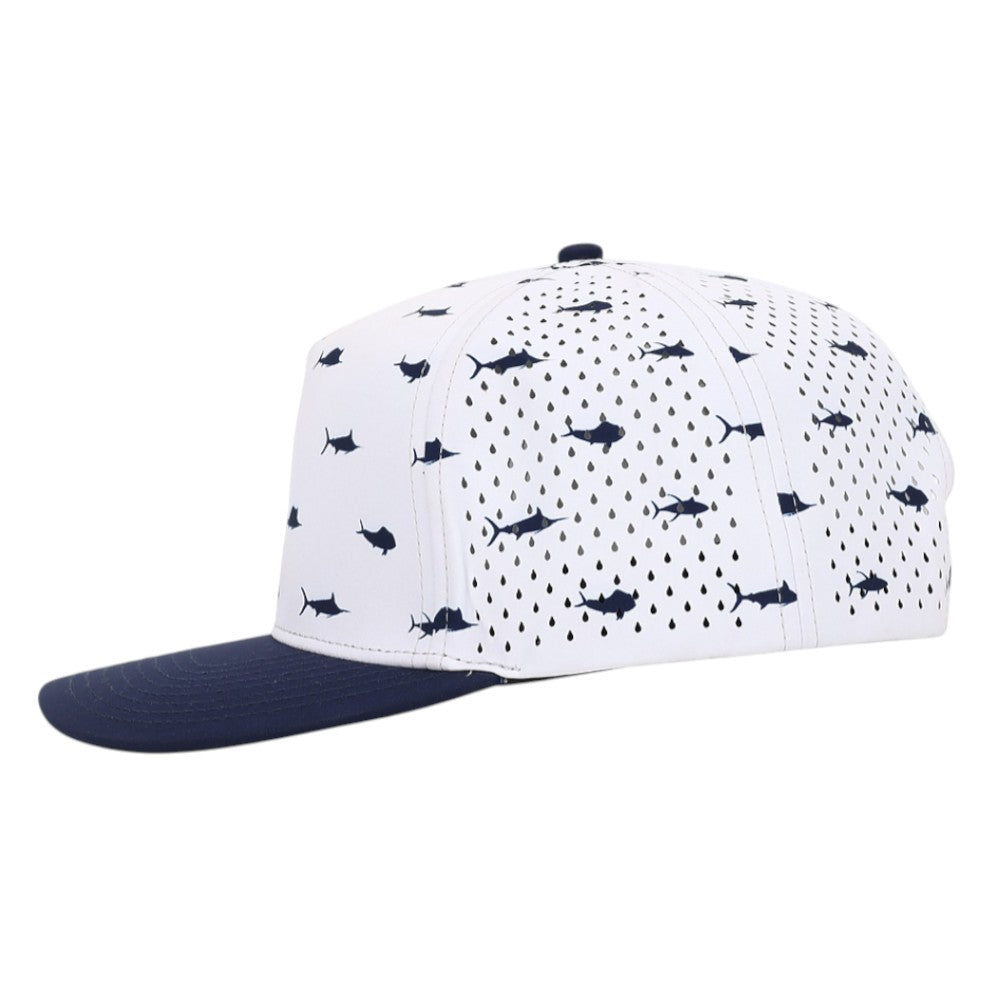 1010 Hats Five-panel Dry-Fit Performance Hat - Offshore Navy/Navy