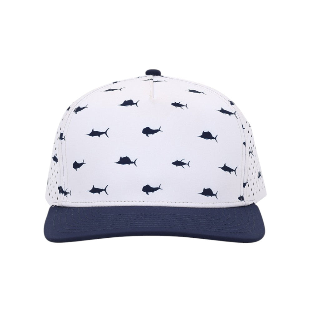 1010 Hats Five-panel Dry-Fit Performance Hat - Offshore Navy/Navy