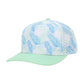 1010 Hats Five-panel Dry-Fit Performance Hat - Paste Palms/Pastel Green