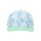 1010 Hats Five-panel Dry-Fit Performance Hat - Paste Palms/Pastel Green
