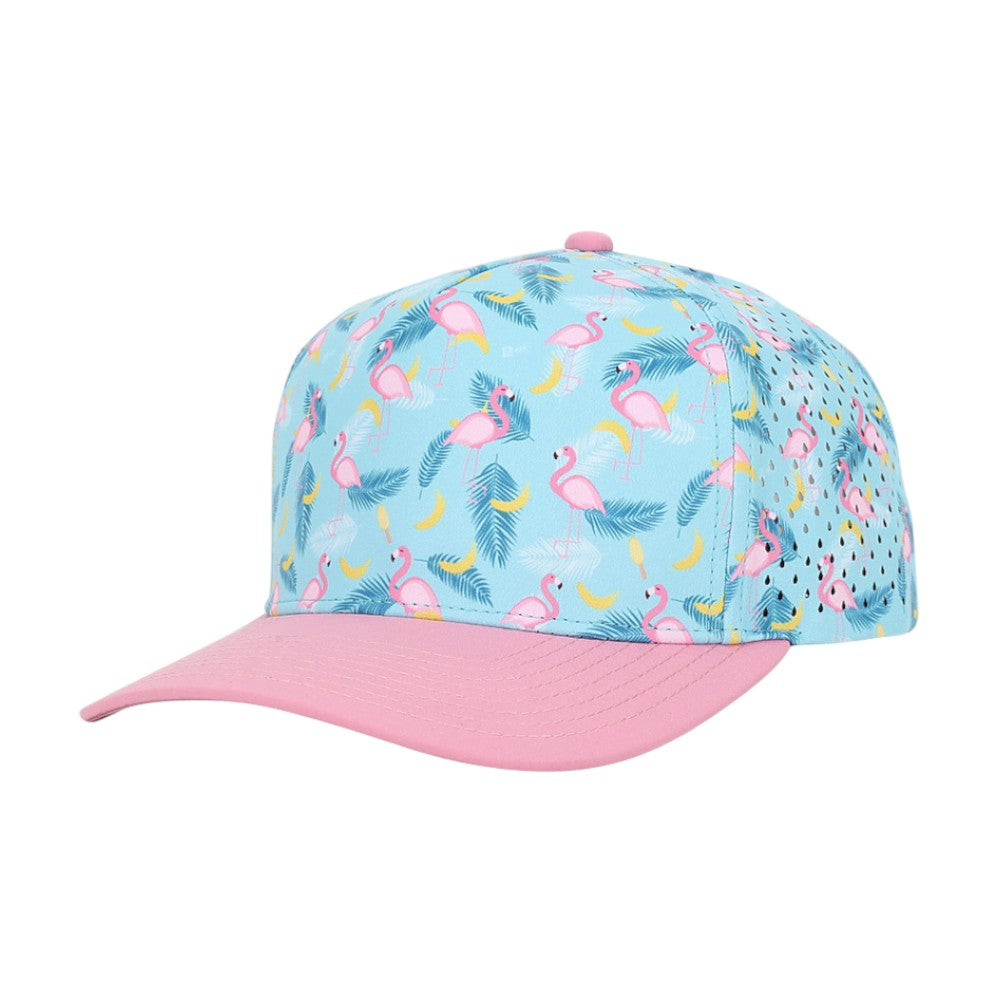 1010 Hats Five-panel Dry-Fit Performance Hat - Pink Flamingo/Pink