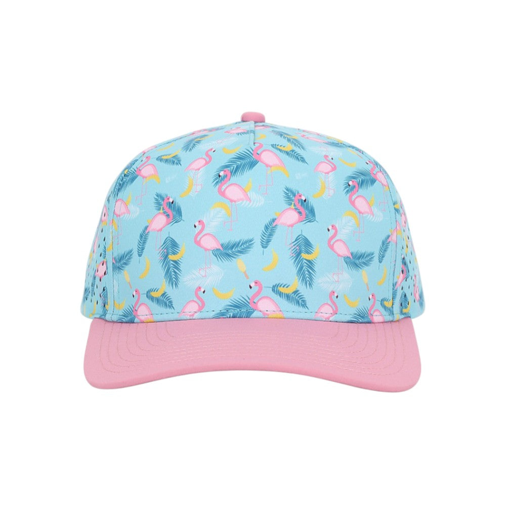 1010 Hats Five-panel Dry-Fit Performance Hat - Pink Flamingo/Pink