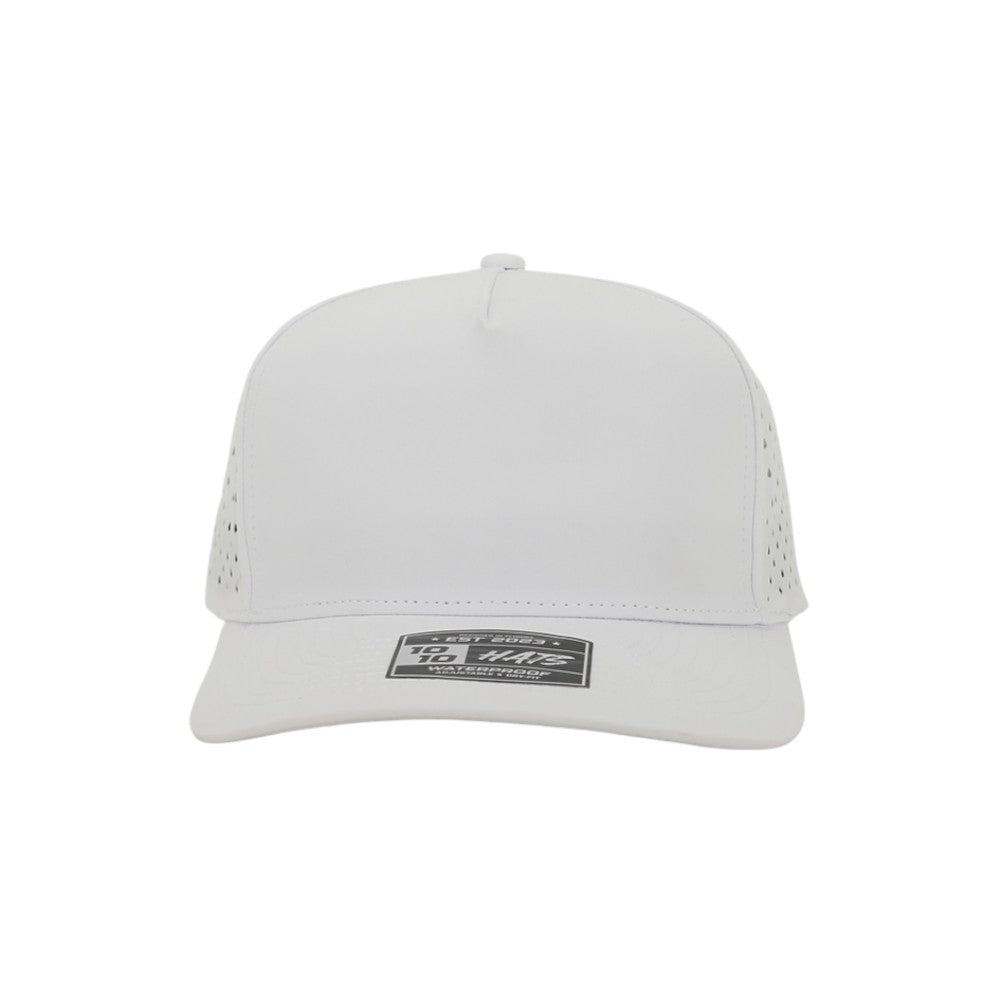1010 Hats Five-panel Dry-Fit Performance Hat - White