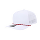 1010 Hats Five-panel Rope Dry-Fit Performance Hat - White/Red