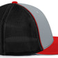 Pacific Headwear Trucker PacFlex Cap - Silver/Black/Red
