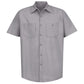 Industrial Work Shirt Short Sleeve - Silver Gray