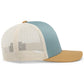 Pacific Headwear Trucker Snapback Cap - Smoke Blue/Beige/Amber Gold
