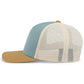 Pacific Headwear Trucker Snapback Cap - Smoke Blue/Beige/Amber Gold
