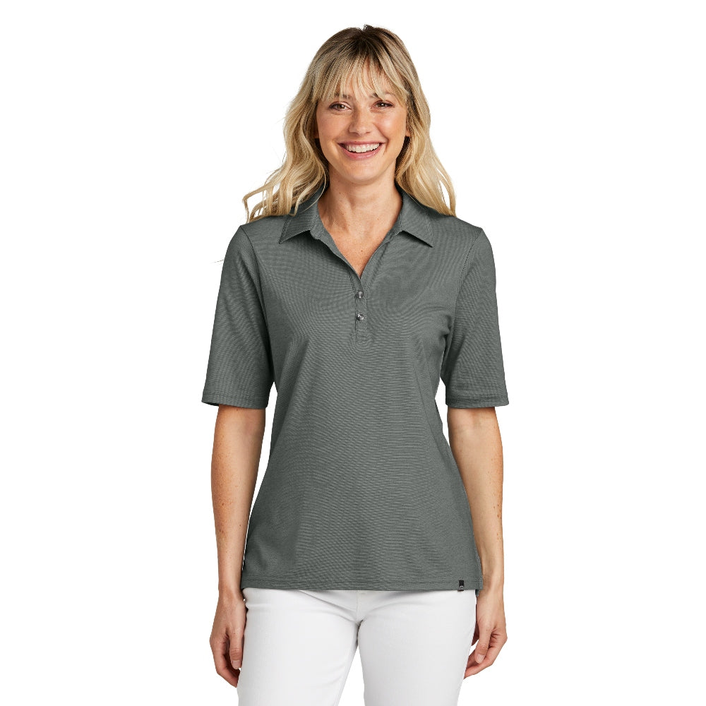 TravisMathew Women's Sunsetters Polo - Balsam Green Heather