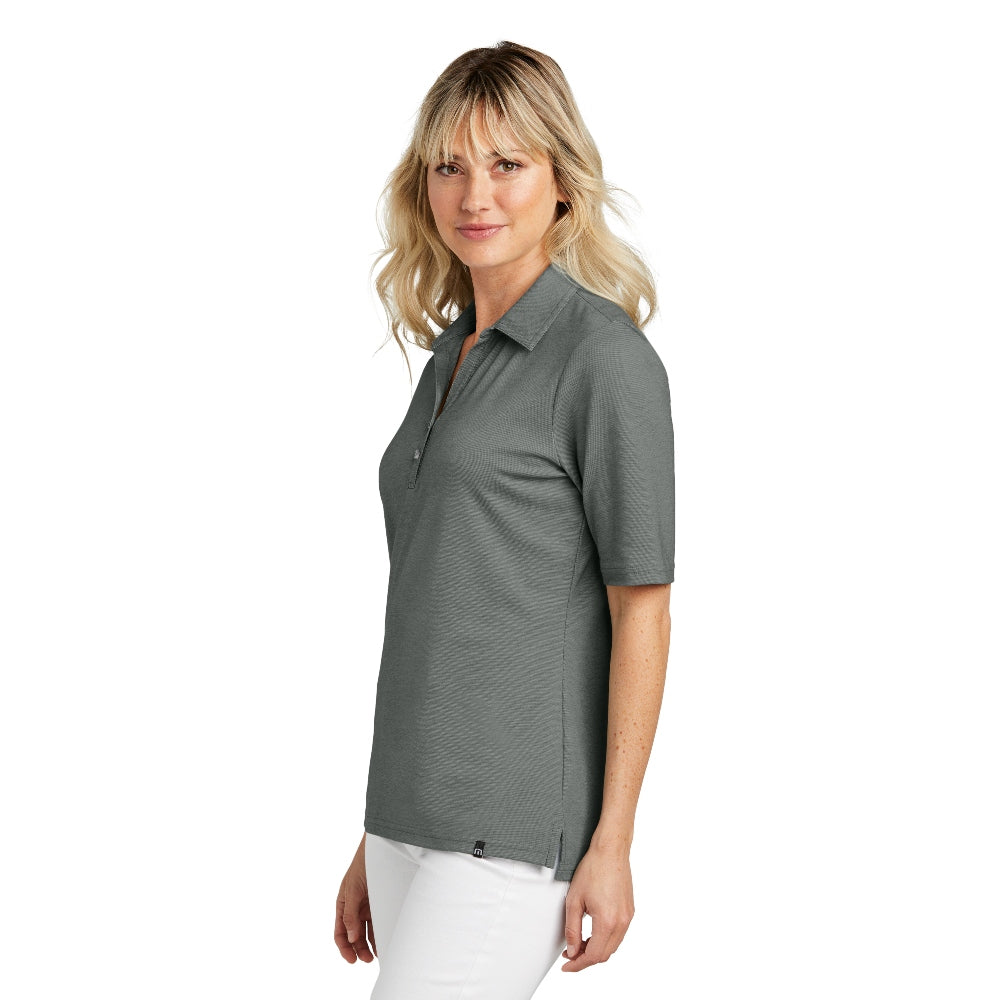 TravisMathew Women's Sunsetters Polo - Balsam Green Heather