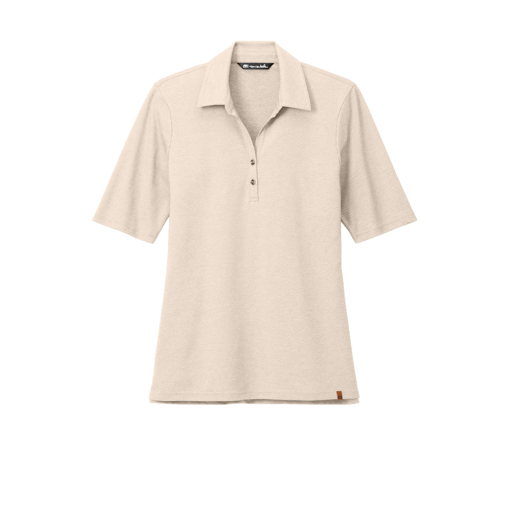 TravisMathew Women's Sunsetters Polo - Natural Heather