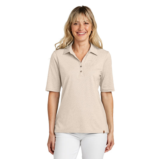 TravisMathew Women's Sunsetters Polo - Natural Heather