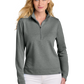 TravisMathew Women’s Coveside 1/2-Zip - Dark Grey Heather