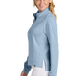 TravisMathew Women’s Coveside 1/2-Zip - Light Blue Heather
