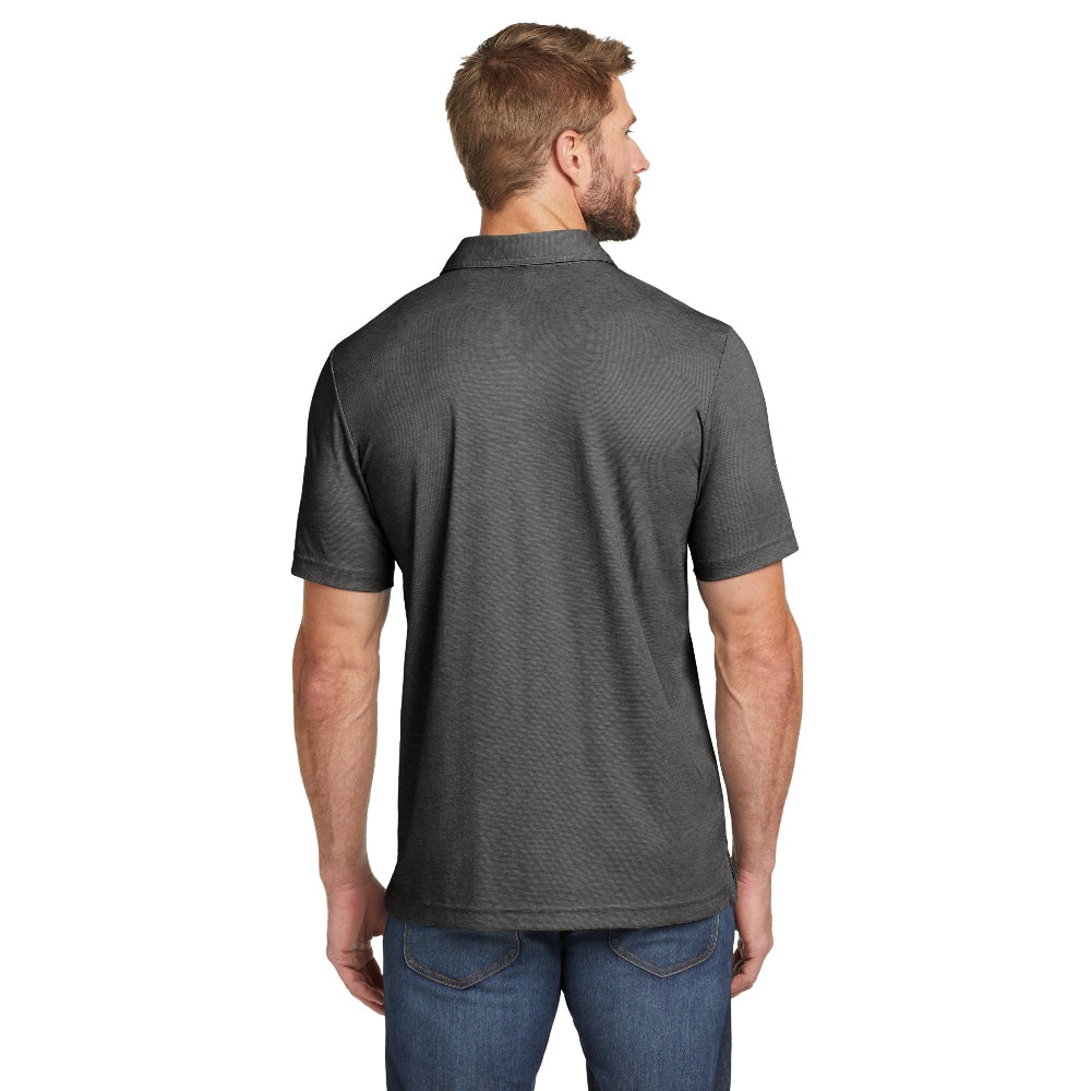 TravisMathew Oceanside Heather Polo - Black Heather