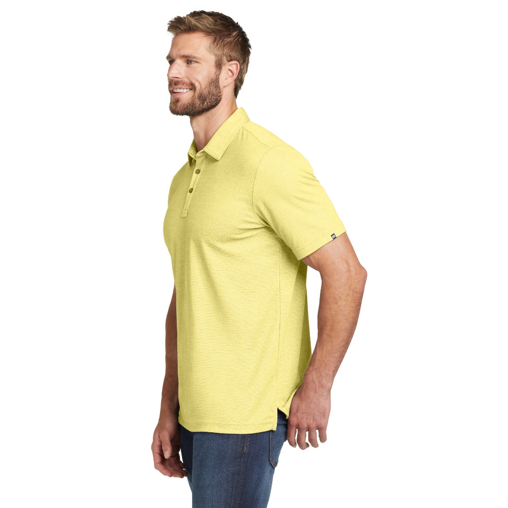TravisMathew Oceanside Heather Polo - Pale Banana Heather