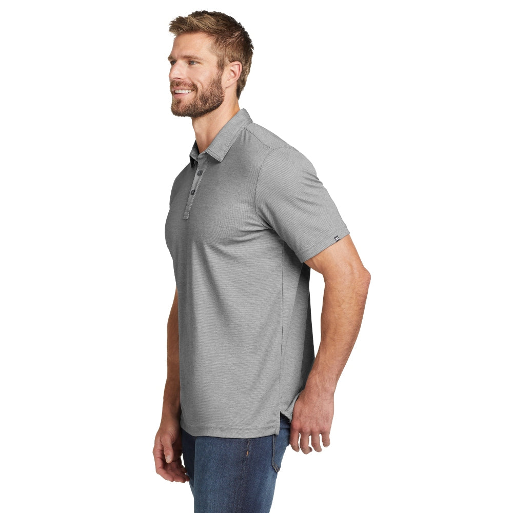 TravisMathew Oceanside Heather Polo - Quiet Shade Heather