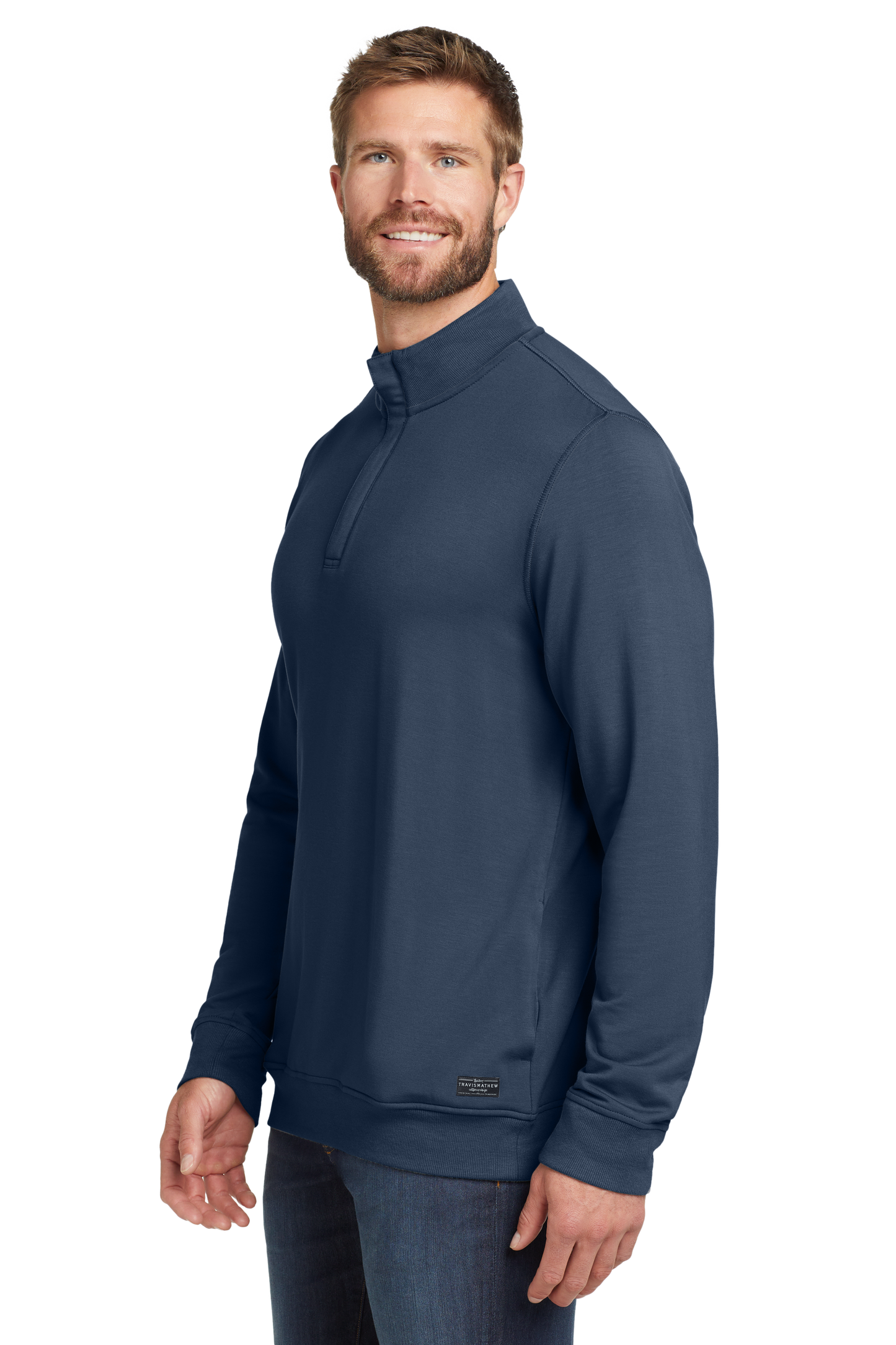 TravisMathew Newport 1/4-Zip Fleece - Blue Nights