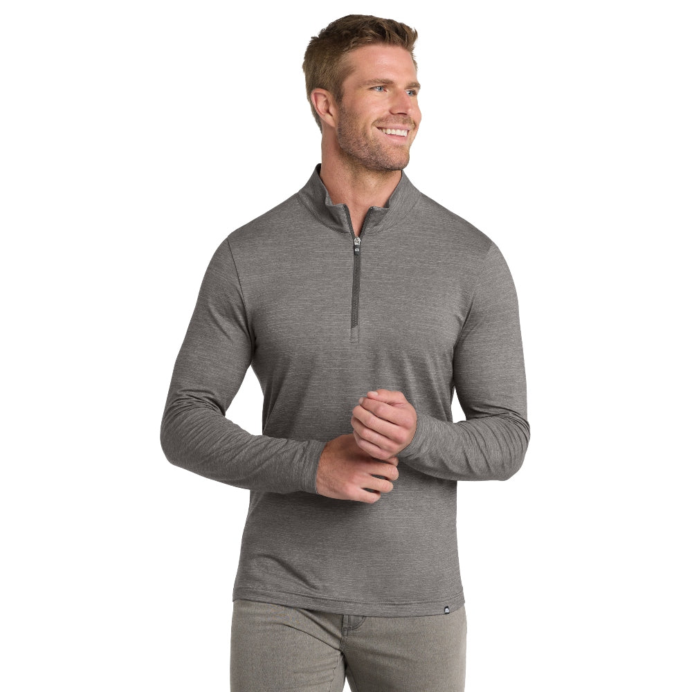 TravisMathew Crestview 1/4-Zip - Grey Heather