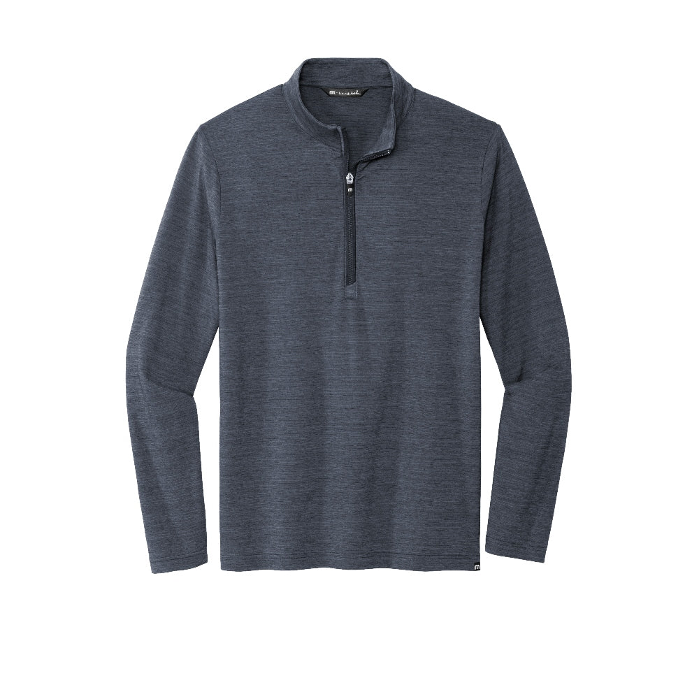 TravisMathew Crestview 1/4-Zip - Vintage Indigo Heather
