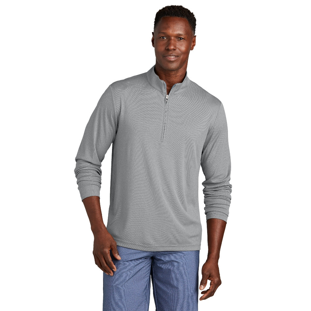 TravisMathew Coto Performance 1/4-Zip - Quiet Shade Grey Heather