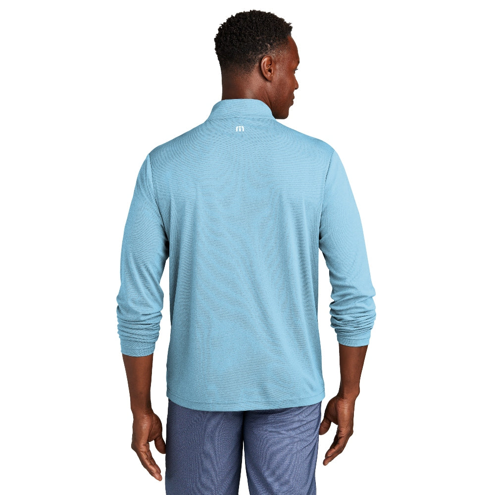 TravisMathew Coto Performance 1/4-Zip - Brilliant Blue Heather